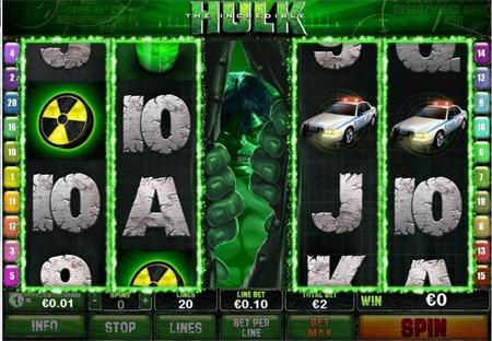 incredible hulk video slot