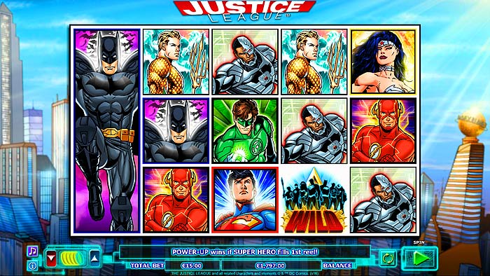 justice league slot
