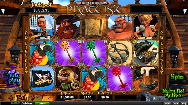 pirate isle 3d slots